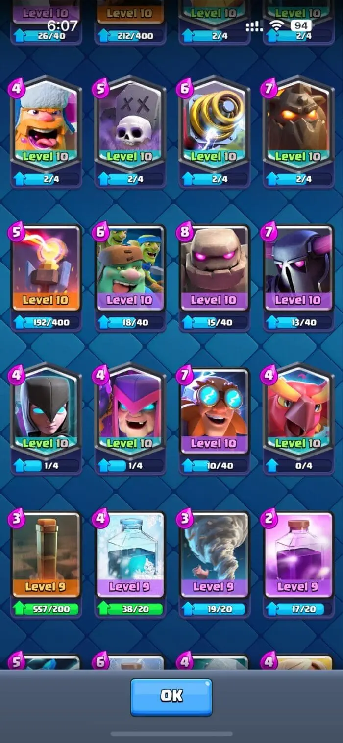 Level 39 With 7 Level 13+ Cards 6612 Trophies And 1 Tower Skins - Image 2